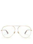 Matchesfashion.com Dior Eyewear - Dioressence15 Aviator Glasses - Womens - Gold