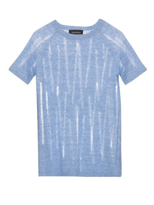 Tabula Rasa Lathi Ladder-knit Linen T-shirt