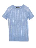 Tabula Rasa Lathi Ladder-knit Linen T-shirt