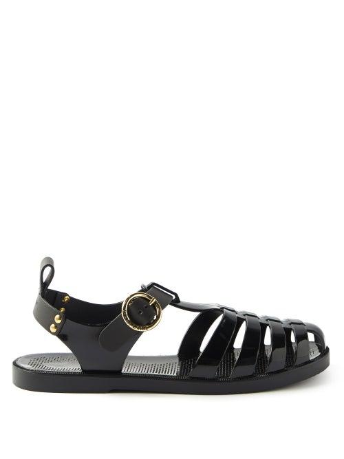 See By Chlo - Millye Buckled-leather Jelly Sandals - Womens - Black