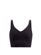 Matchesfashion.com Live The Process - Crystal Stretch-jersey Cropped Top - Womens - Black