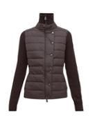 Matchesfashion.com Moncler Grenoble - Quilted Front High Neck Technical Jacket - Womens - Black