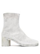 Matchesfashion.com Maison Margiela - Tabi Coated Suede Boots - Mens - White
