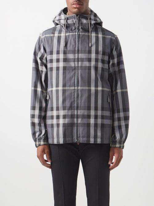 Burberry - Standford Reversible Windbreaker Jacket - Mens - Grey