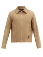 Matchesfashion.com Ami - Logo-patch Cotton-twill Jacket - Mens - Beige