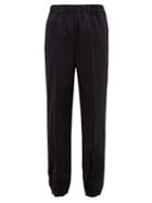 Matchesfashion.com Hillier Bartley - Pinstriped Tailored Wool Trousers - Womens - Navy White