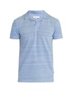 Matchesfashion.com Orlebar Brown - Felix Cotton Polo Shirt - Mens - Blue