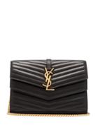 Matchesfashion.com Saint Laurent - Sulpice Quilted Leather Cross Body Bag - Womens - Black