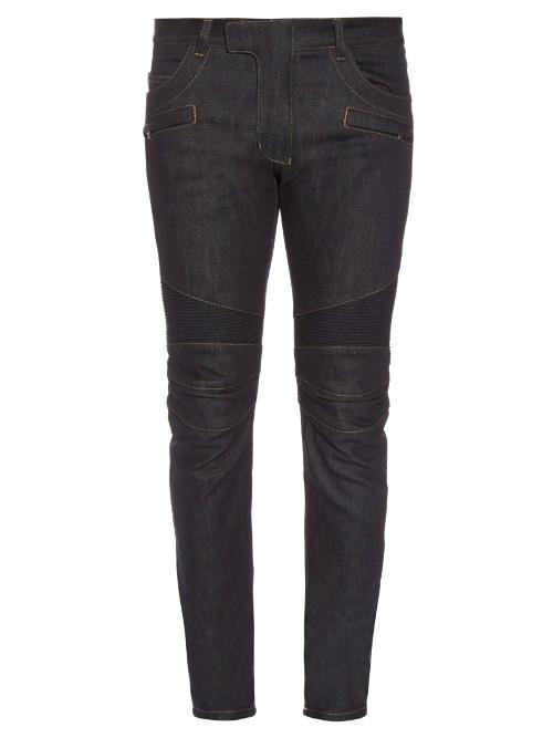 Balmain Biker Skinny-leg Jeans