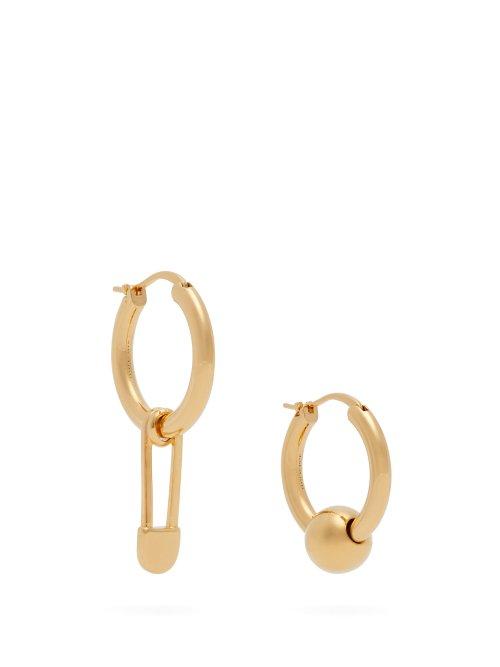 Matchesfashion.com Burberry - Mismatched Earrings - Womens - Gold
