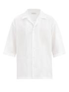 Matchesfashion.com Raey - Oversized Camp-collar Cotton-poplin Shirt - Mens - White