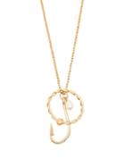 Matchesfashion.com Jw Anderson - Hook And Pearl Necklace - Womens - Gold