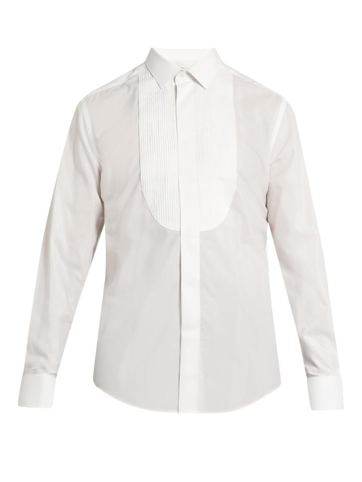 Lanvin Double-cuff Bib-front Dinner Shirt