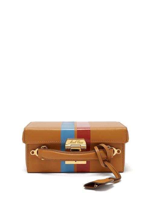 Matchesfashion.com Mark Cross - Grace Small Smooth Leather Box Bag - Womens - Tan Multi