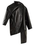Balenciaga Pulled Vintage-effect Leather Coat