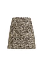 Matchesfashion.com A.p.c. - Shanya Leopard Print Mini Skirt - Womens - Leopard