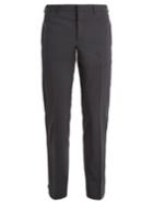 Prada Slim-leg Ankle-button Wool-blend Trousers