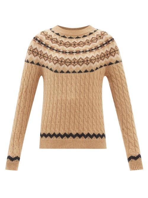 Max Mara - Tay Sweater - Womens - Beige Multi