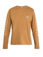 Junya Watanabe X Carhartt Logo-print Long-sleeved Cotton T-shirt