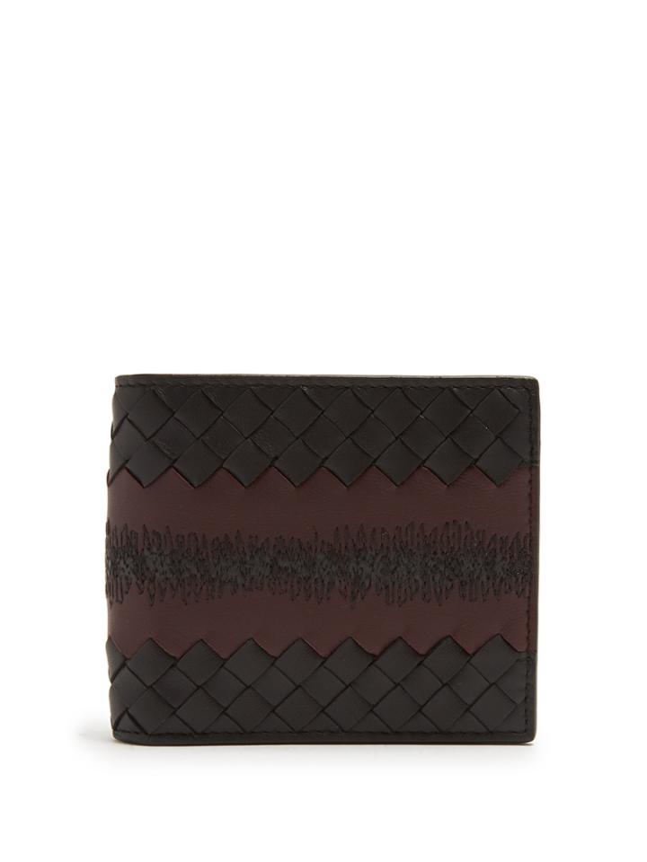 Bottega Veneta Intrecciato Bi-fold Stitch-detail Leather Wallet