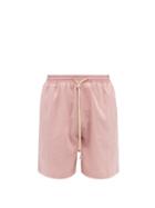 Mens Rtw Nanushka - Doxxi Drawstring Lyocell-blend Poplin Shorts - Mens - Pink