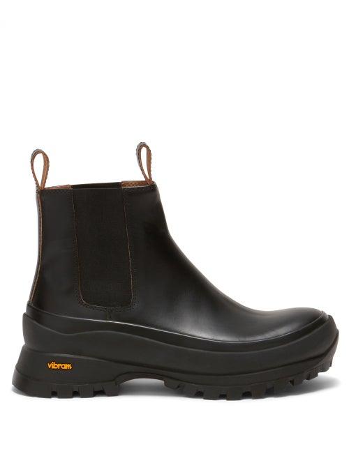 Ladies Shoes Jil Sander - Chunky-sole Leather Chelsea Boots - Womens - Black