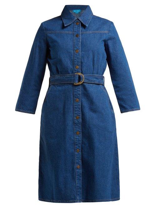 Matchesfashion.com M.i.h Jeans - Aria Denim Shirtdress - Womens - Blue
