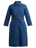 Matchesfashion.com M.i.h Jeans - Aria Denim Shirtdress - Womens - Blue