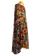 Matchesfashion.com Osman - Lula Floral Print One Shoulder Dress - Womens - Multi