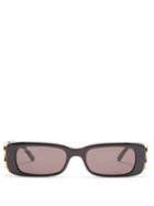 Matchesfashion.com Balenciaga - Rectangle Acetate Sunglasses - Womens - Black