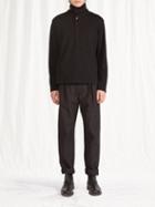 Lemaire - Buttoned High-neck Sweater - Mens - Black