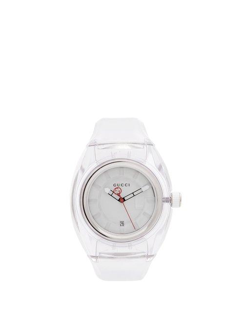Matchesfashion.com Gucci - Sync Rubber Watch - Mens - Clear Multi