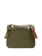 Matchesfashion.com Roksanda - Neneh Wooden Handle Leather Clutch - Womens - Green Multi