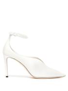 Jimmy Choo Sonia 85 Leather Ankle Strap Pumps
