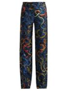 F.r.s - For Restless Sleepers Zelos Snake-print Silk Trousers