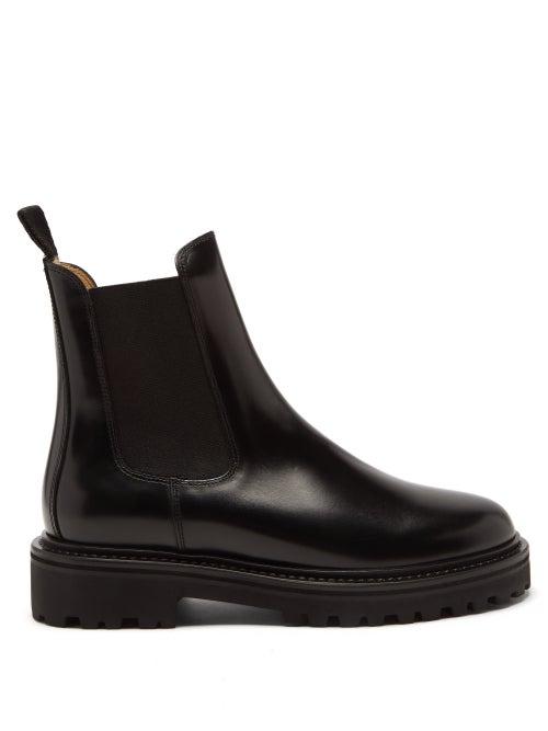 Isabel Marant - Castay Leather Chelsea Boots - Womens - Black