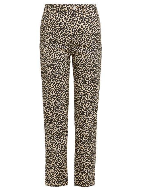 Matchesfashion.com A.p.c. - Basse Leopard Print Straight Leg Jeans - Womens - Leopard
