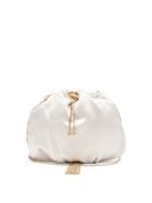 Matchesfashion.com Rosantica - Fatale Satin Drawstring Cross-body Bag - Womens - Light Grey