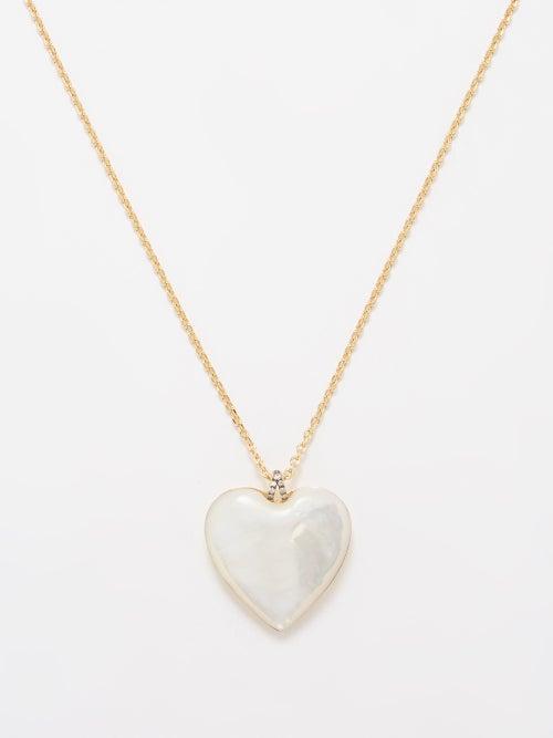 Theodora Warre - Mother-of-pearl Gold-plated Necklace - Womens - White Multi