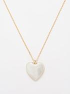 Theodora Warre - Mother-of-pearl Gold-plated Necklace - Womens - White Multi