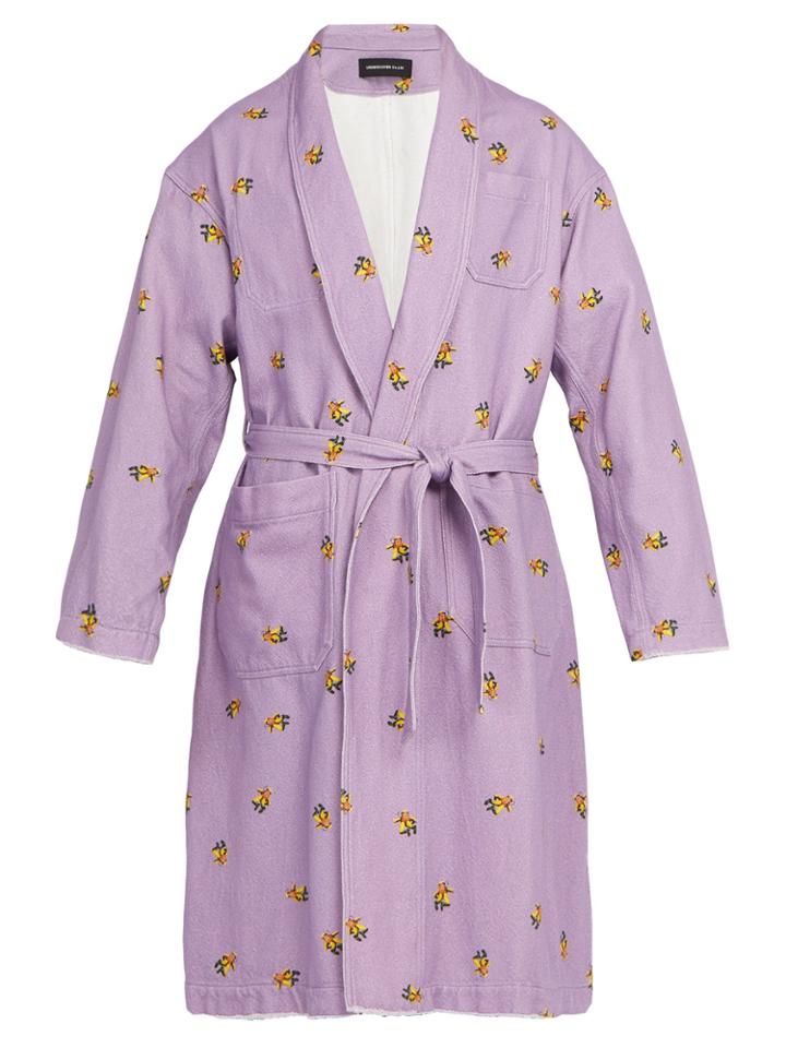 Undercover Spaceman-print Cotton Coat