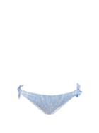 Matchesfashion.com Heidi Klein - Cape Verde Tie-side Feather-print Bikini Briefs - Womens - Blue Print