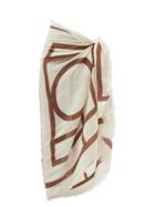 Ladies Beachwear Totme - Monogram-print Cotton-muslin Sarong - Womens - Ivory