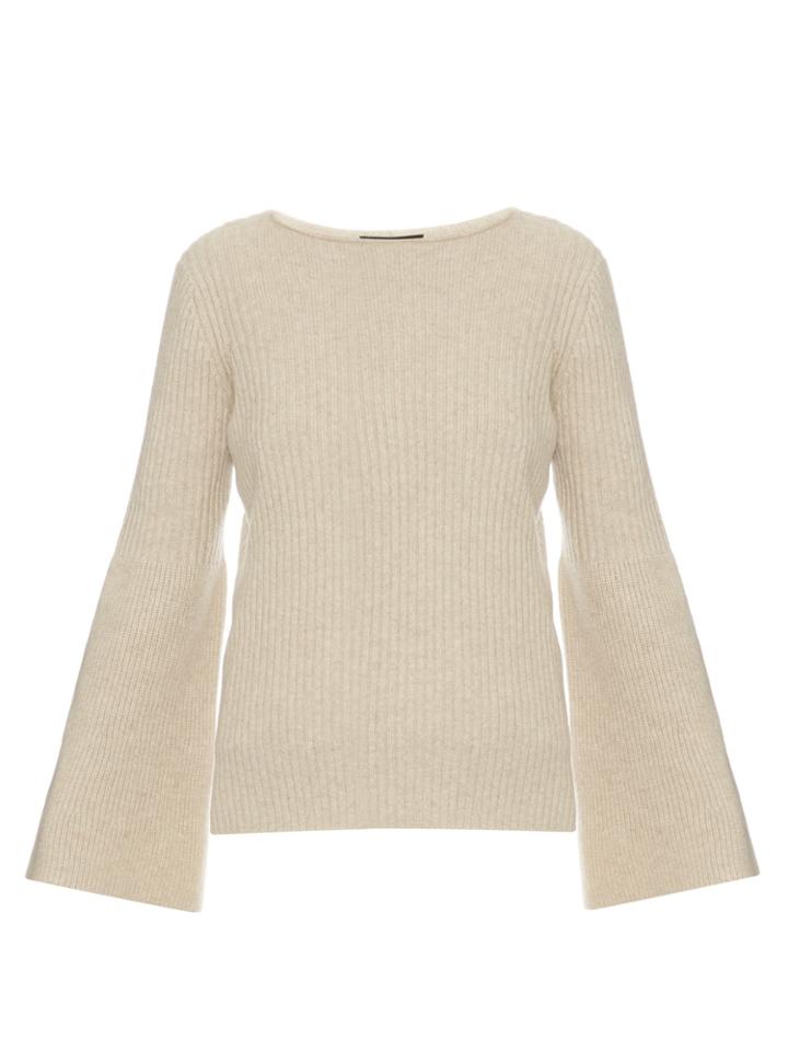 The Row Atilia Long-sleeved Ribbed-knit Sweater