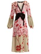 Johanna Ortiz Bellifolia Floral-print Silk Kimono Dress