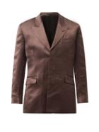 Martine Rose - Satin Suit Jacket - Mens - Brown