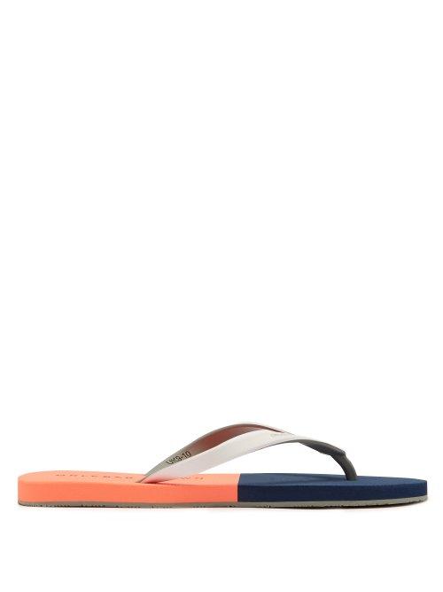 Matchesfashion.com Orlebar Brown - Colour Block Flip Flops - Mens - Red Multi