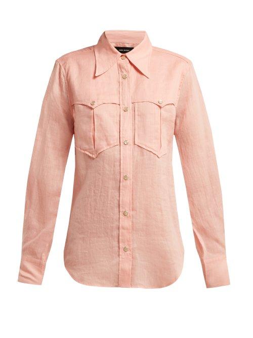 Matchesfashion.com Isabel Marant - Naria Western Shirt - Womens - Pink