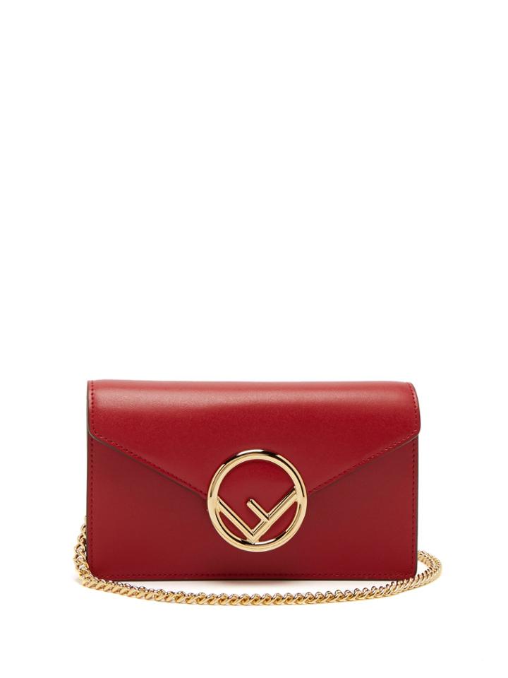 Fendi Kan I Logo Leather Belt Bag