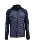 Matchesfashion.com Bogner - Amaro Wool-blend Fleece And Down Hooded Jacket - Mens - Blue